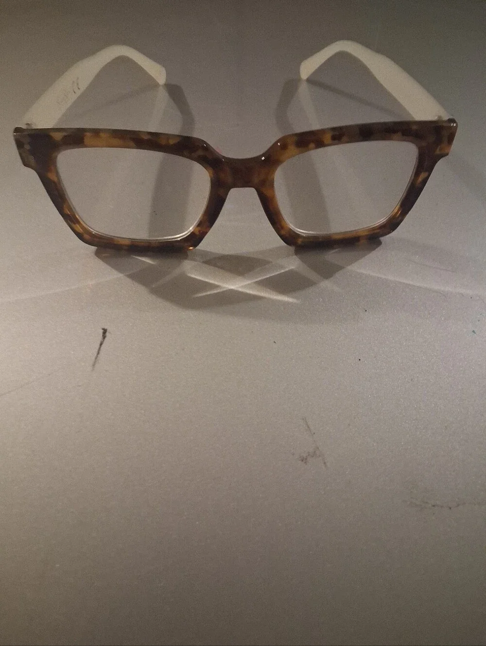 Unisex Adults Tortoise Shell Brown Plastic Full Rim Eyeglasses Frames